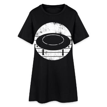 Croquis de trampoline - Robe T-shirt Femme - noir - Devant