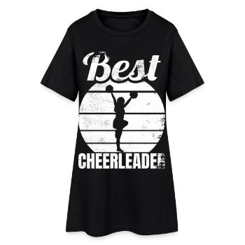 Meilleure pom-pom girl féminine - Robe T-shirt Femme - noir - Devant