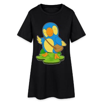 Sac à bandoulière Parrot - Robe T-shirt Femme - noir - Devant