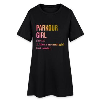 Parkour - Robe T-shirt Femme - noir - Devant