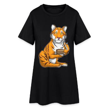 Gâteau du tigre - Robe T-shirt Femme - noir - Devant