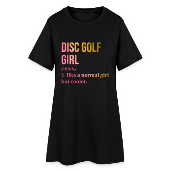 Disc golf - Robe T-shirt Femme - noir - Devant