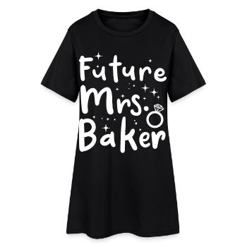Future Mrs. Baker - Women’s T-Shirt Dress - black - Front