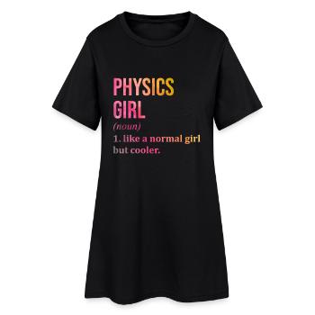 Physique - Robe T-shirt Femme - noir - Devant