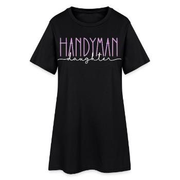 Artisan Proud Daughter Mignon Cadeau - Robe T-shirt Femme - noir - Devant