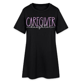 Geriatric Nurse Proud Daughter Cute Gift - Women’s T-Shirt Dress - black - Front