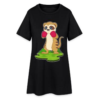 Gants de boxe Meerkat Boxer - Robe T-shirt Femme - noir - Devant
