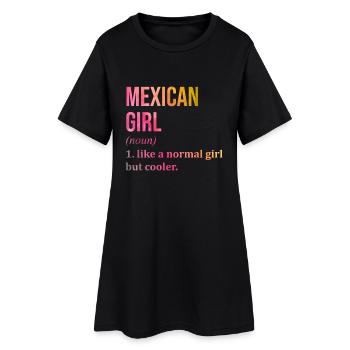 MÉXIQUE - Robe T-shirt Femme - noir - Devant