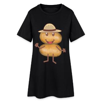 Potatoes Vegetables Potato Farmers - Women’s T-Shirt Dress - black - Front