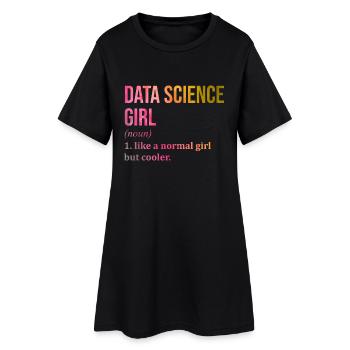 Science des données - Robe T-shirt Femme - noir - Devant