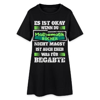 Livres de mathématiques - Robe T-shirt Femme - noir - Devant