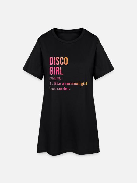 Disco Disco Disco - Women’s T-Shirt Dress - black