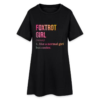 Fox-trot - Robe T-shirt Femme - noir - Devant