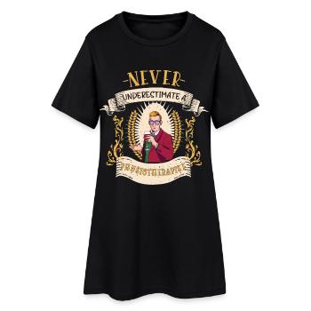 Cadeau de spécialiste en réadaptation physiothérapeute - Robe T-shirt Femme - noir - Devant