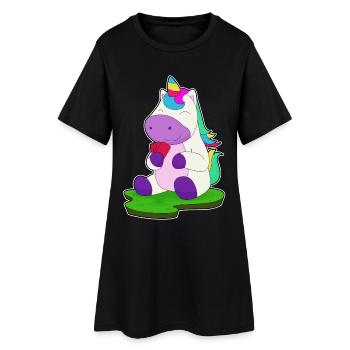 Jeu de cartes de poker Unicorn Poker - Robe T-shirt Femme - noir - Devant