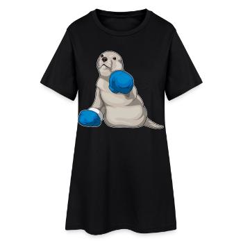 Gants de boxe Seal Boxer Boxing Boxing - Robe T-shirt Femme - noir - Devant