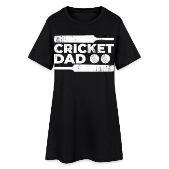 Père du cricket - Robe T-shirt Femme - noir - Devant