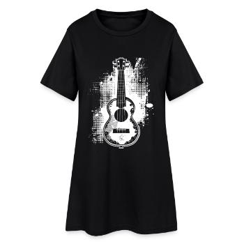 Ukulele Sketch - Women’s T-Shirt Dress - black - Front