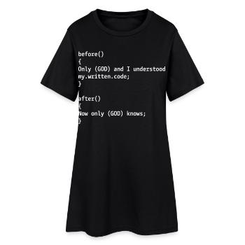 Programmer Joke - Women’s T-Shirt Dress - black - Front
