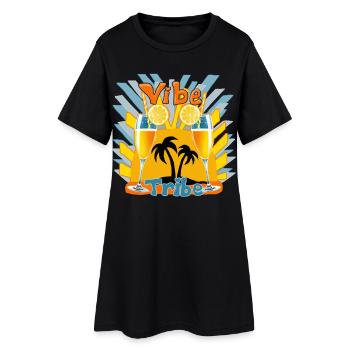 C’est l’heure de la - Robe T-shirt Femme - noir - Devant