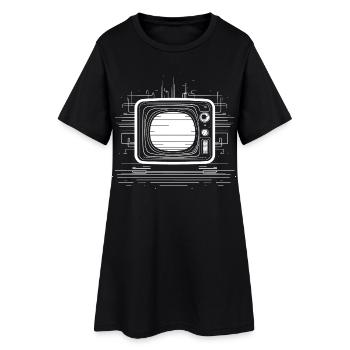 Oldschool TV Sketch - Women’s T-Shirt Dress - black - Front