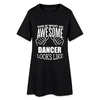 Dance - Women’s T-Shirt Dress - black - Front