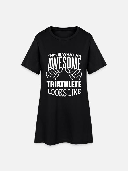 Triathlon Triathlon Triathlon - Robe T-shirt Femme - noir