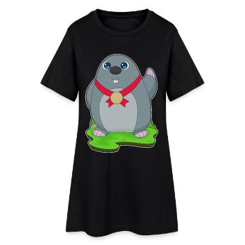 Médaille de la taupe - Robe T-shirt Femme - noir - Devant