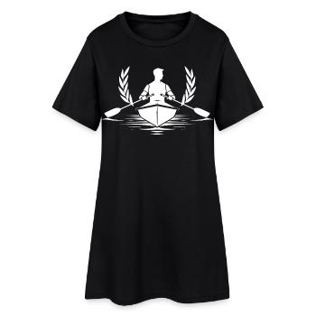 Rower Sketch - Women’s T-Shirt Dress - black - Front
