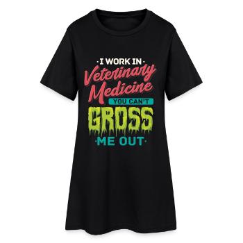 Lustiges Tierarzt Halloween - Frauen T-Shirt-Kleid - Schwarz - Vorne