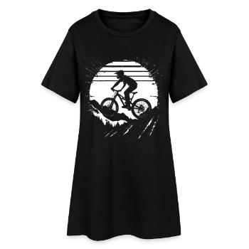 Croquis de VTT - Robe T-shirt Femme - noir - Devant