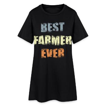 Bester Landwirt aller Zeiten - Frauen T-Shirt-Kleid - Schwarz - Vorne