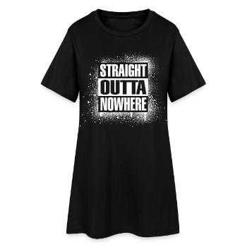 Tout droit sorti de nulle part - Robe T-shirt Femme - noir - Devant