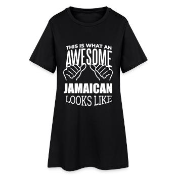 Jamaïque Jamaïque Jamaïque Jamaïque - Robe T-shirt Femme - noir - Devant