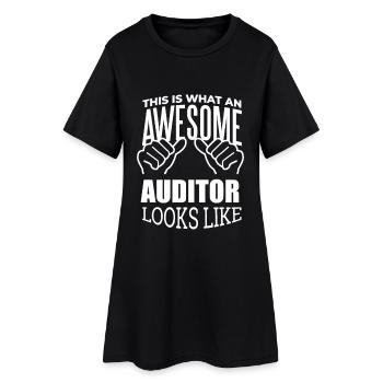 Auditeur Auditeur Auditeur Auditeur - Robe T-shirt Femme - noir - Devant