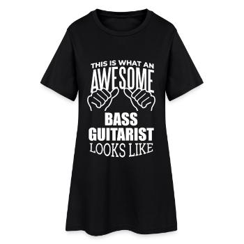 guitare basse - Robe T-shirt Femme - noir - Devant