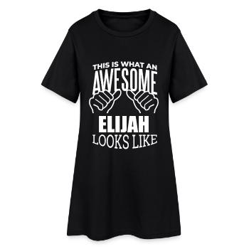 Elijah - Robe T-shirt Femme - noir - Devant