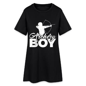 Kleiner Bogensportler - Frauen T-Shirt-Kleid - Schwarz - Vorne