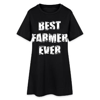 Best Farmer Ever - Frauen T-Shirt-Kleid - Schwarz - Vorne