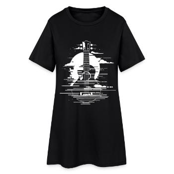 Graphiques pour ukulélé - Robe T-shirt Femme - noir - Devant