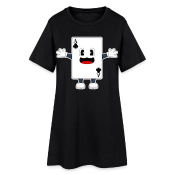 Poker Cartes de poker - Robe T-shirt Femme - noir - Devant