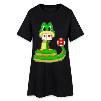 Cartes de poker Snake Poker - Robe T-shirt Femme - noir - Devant