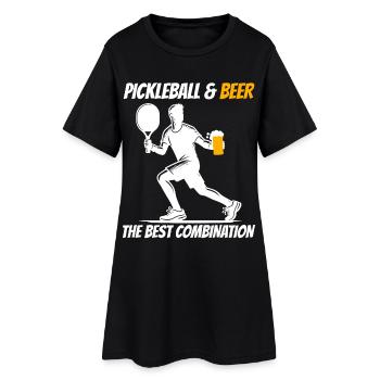 Pickleball & Beer The Best Combination - Women’s T-Shirt Dress - black - Front