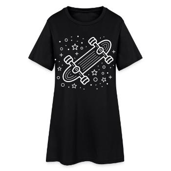Skateboarding Comic - Women’s T-Shirt Dress - black - Front