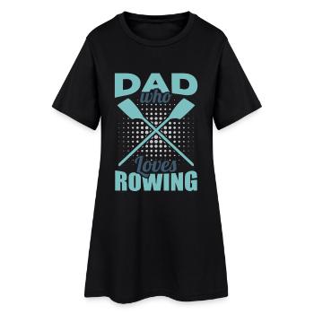 Rowing father - Women’s T-Shirt Dress - black - Front
