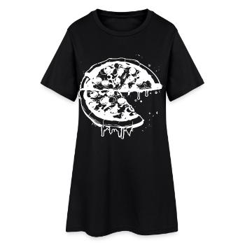 Pizza Drawing - Women’s T-Shirt Dress - black - Front
