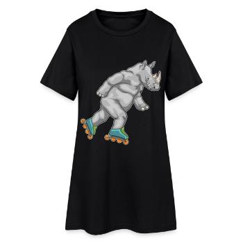 Patins en ligne Nashorn Patins en ligne - Robe T-shirt Femme - noir - Devant