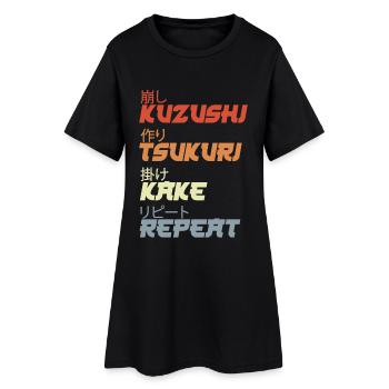 Techniques de projection de judo - Robe T-shirt Femme - noir - Devant