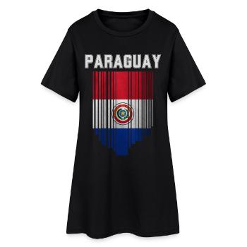 Paraguayan flag, Paraguayan pride - Women’s T-Shirt Dress - black - Front