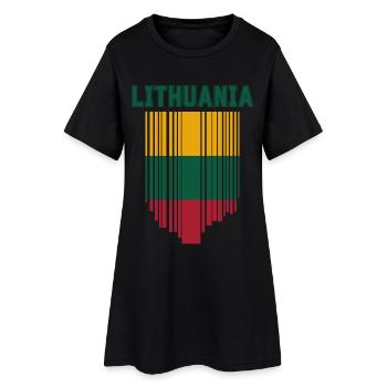 Drapeau lituanien, fierté lituanienne - Robe T-shirt Femme - noir - Devant